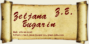 Željana Bugarin vizit kartica